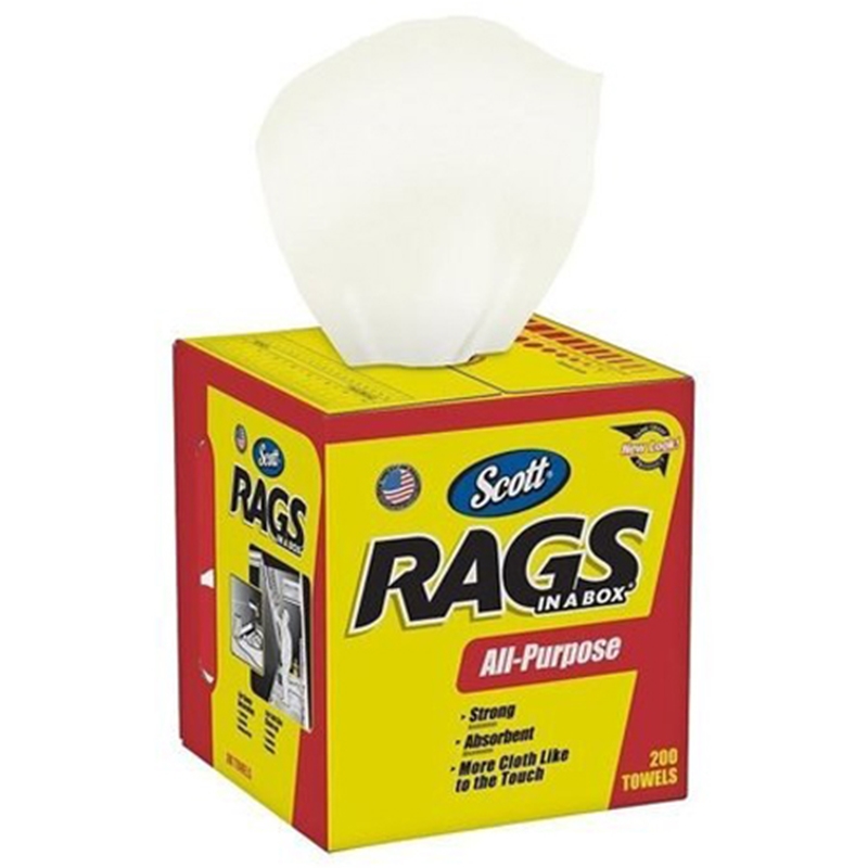 Scott™  Rags in Box Popup Box 10" x 12",  200ct  - 75260