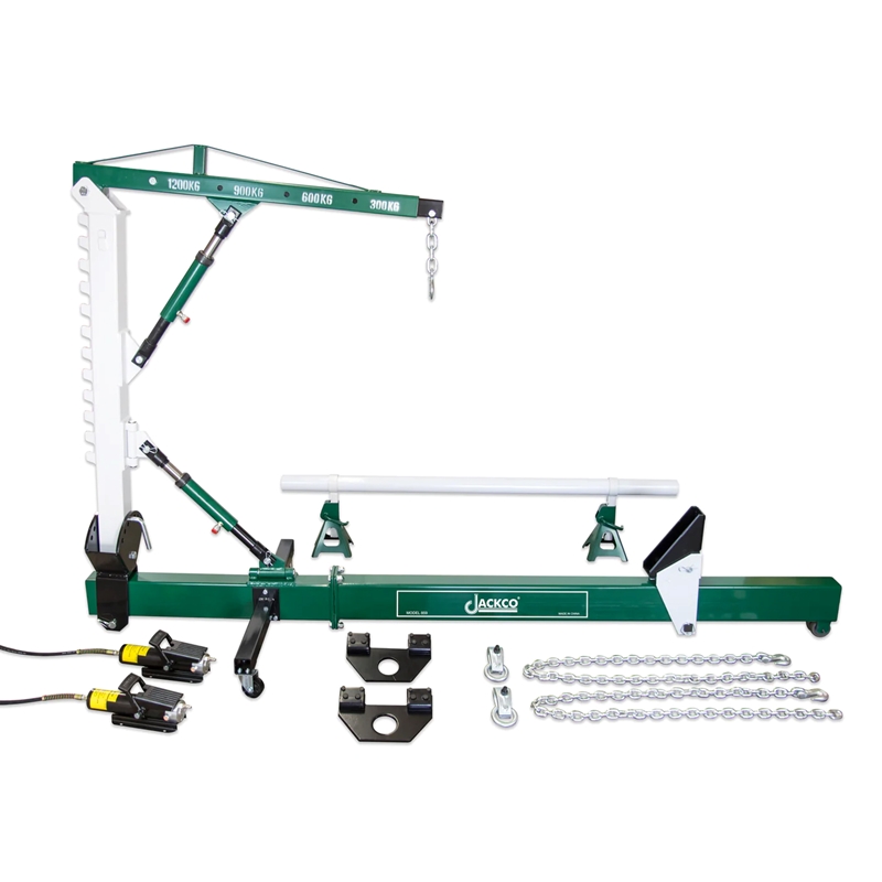 10 Ton Auto Body Frame Straightener with 1.2 Ton Crane Swivel Post Hydraulics