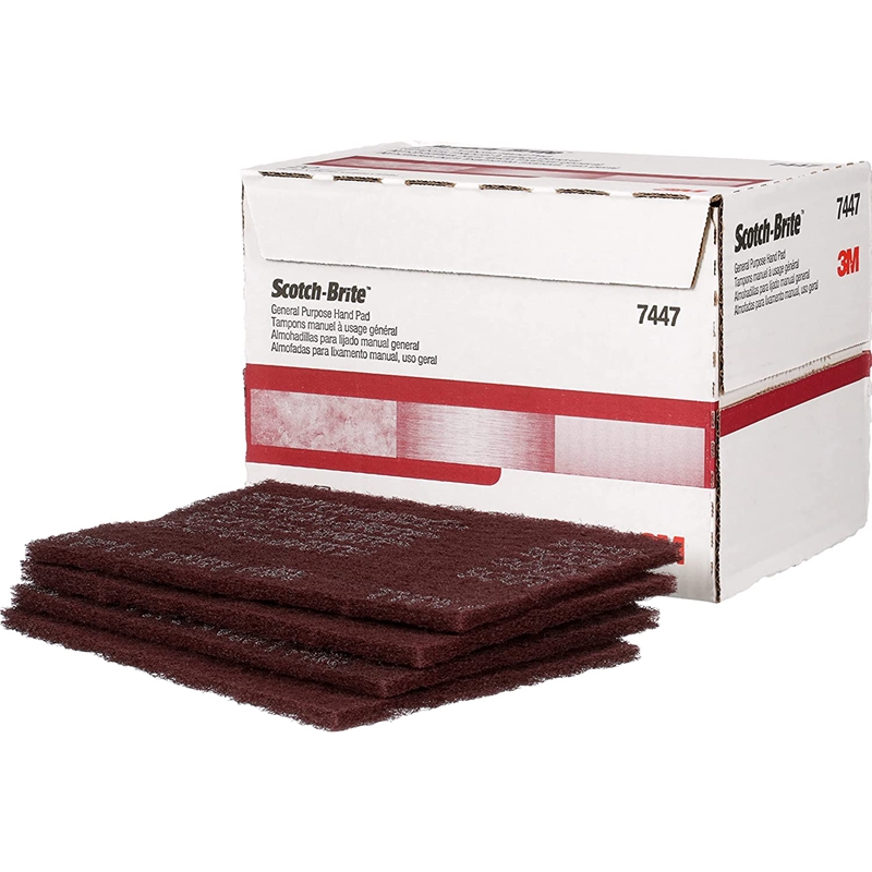 3M 6" X 9" Red Scuff Pads (20/Box) - 7447