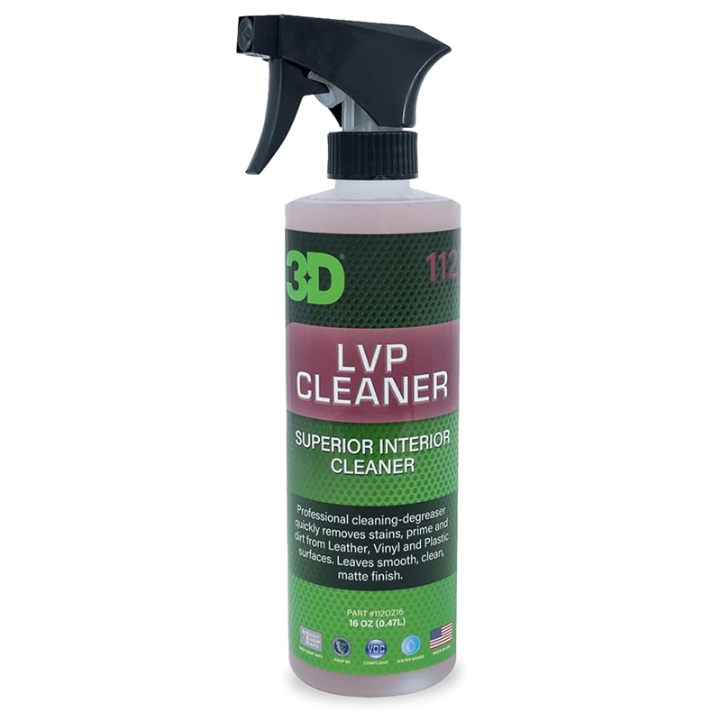 3D Leather Vinyl Plastic Interior Cleaner 16 Oz. - 112OZ16