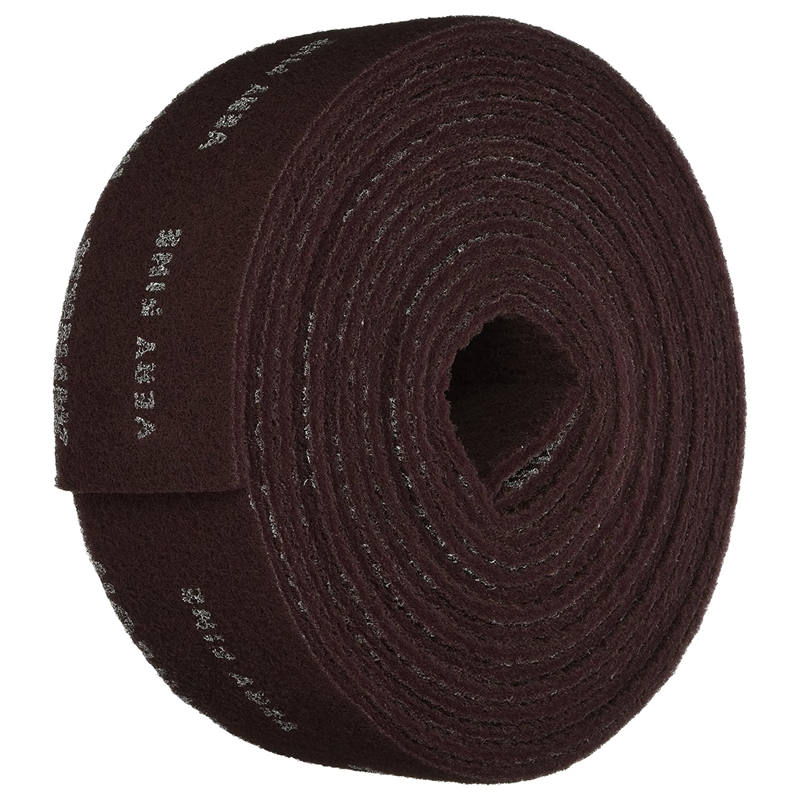 Mirka Mirlon 4-1/2" x 11yd Very Fine Maroon Scuff Roll - 18-573-447