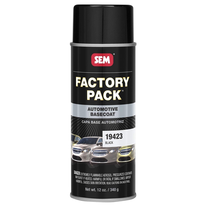 SEM Factory Pack GM Black WA8555 12 Oz Aerosol - 19423