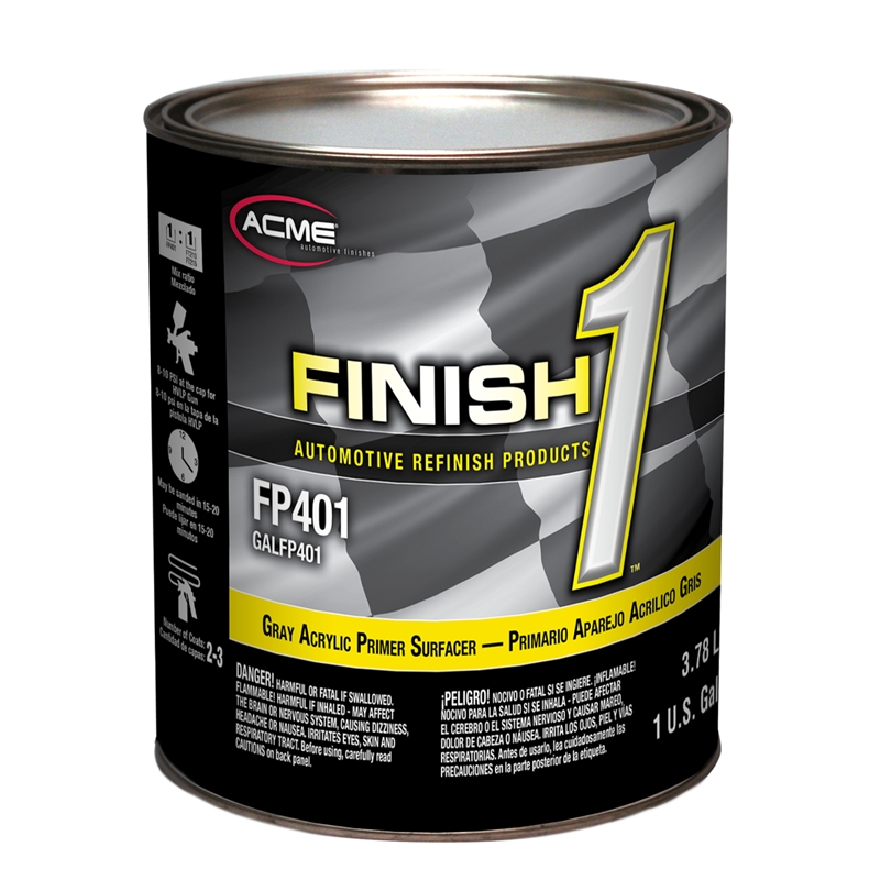 Finish-1 Gray Acyrilic Primer Surfacer Gallon - FP401-1