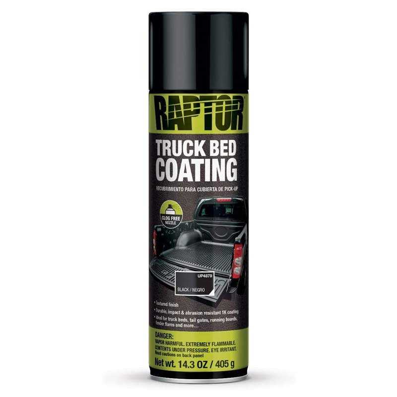 U-Pol Raptor 1K Black Bedliner 14.3 Aerosol