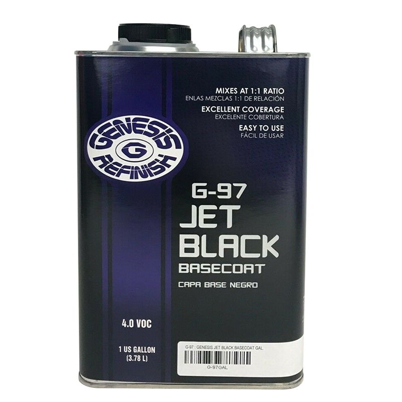 Genesis Refinish Jet Black Basecoat Gallon - G-97