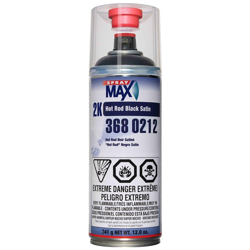 SprayMax 2K Hot Rod Satin Black.. - 3680212