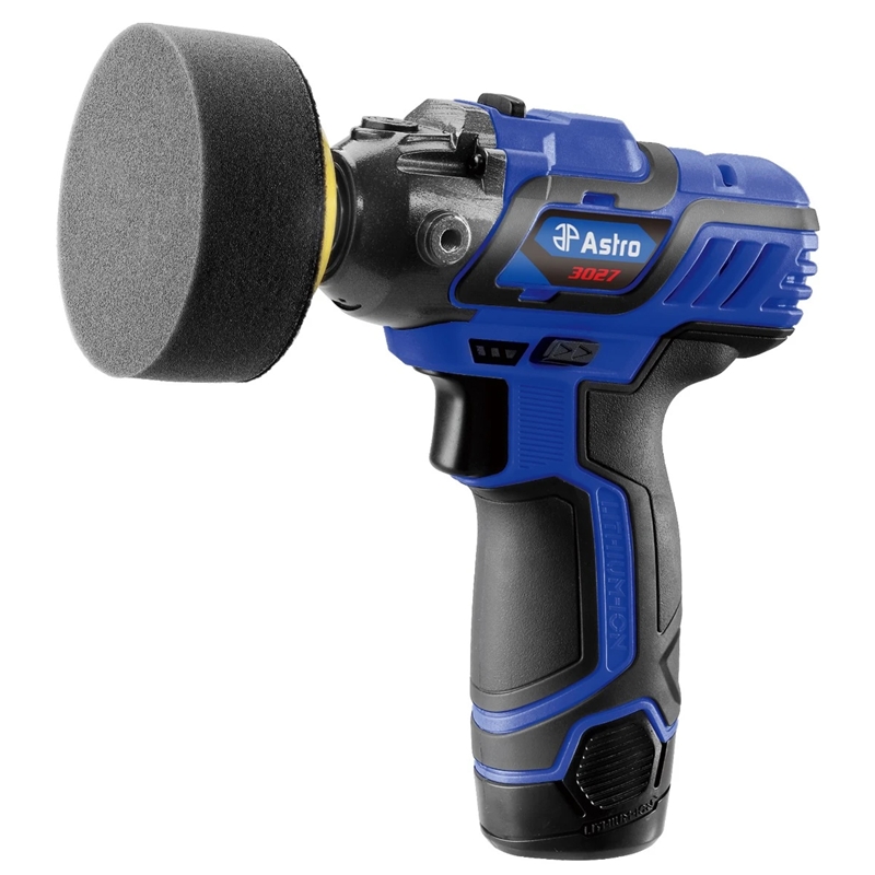 Astro Pneumatic 12V 3" Mini Cordless Pistol Polisher with 2 Batteries - 3027