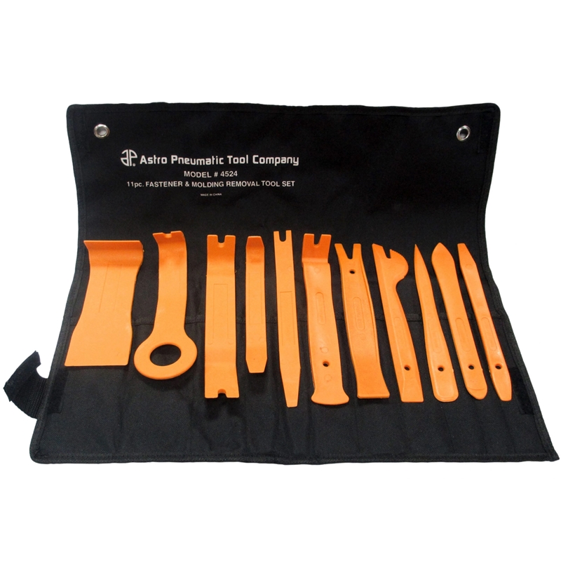 Astro Pneumatic 11pc. Auto Fastener & Molding Removal Tool Set - 4524