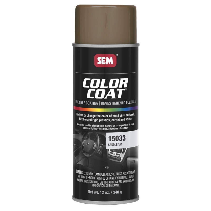 SEM Color Coat Saddle Tan 12 Oz.  Aerosol - 15033